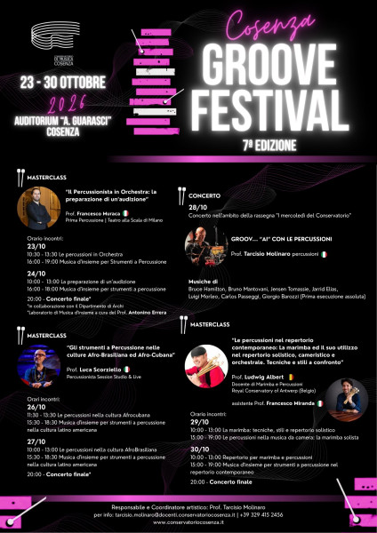 Groove Festival – Francesco Muraca, Luca Scorziello, Tarcisio Molinaro e Ludwig Albert