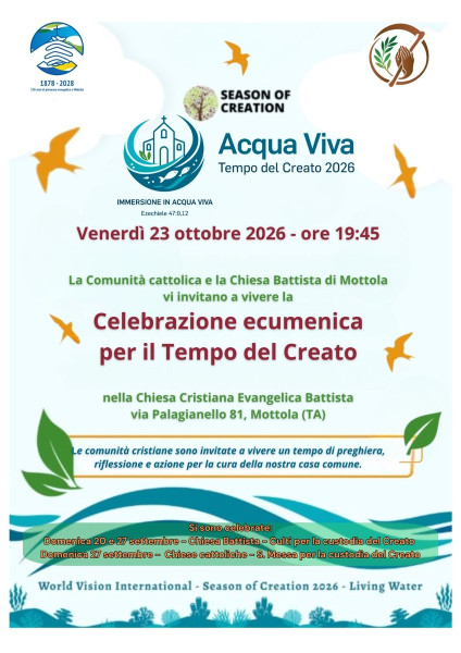Celebrazione ecumenica per il Tempo del Creato