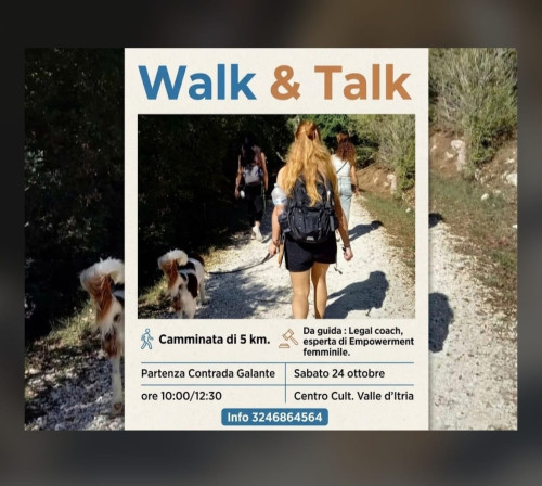 Walk & Talk. Camminata di 5 km.