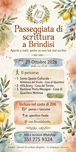 Passeggiata di scrittura a Brindisi