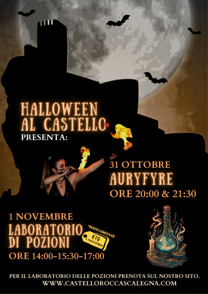 Halloween al Castello di Roccascalegna con Auryfire