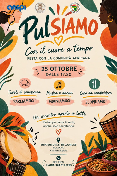 PULSIAMO CON IL CUORE A TEMPO - Festa con la comunità africana