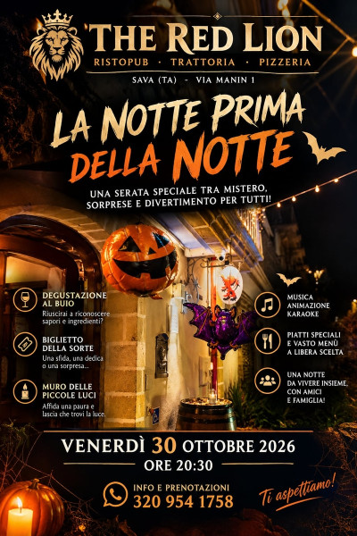 La notte prima della notte - Live dinner show, attività dal tavolo, musica & karaoke