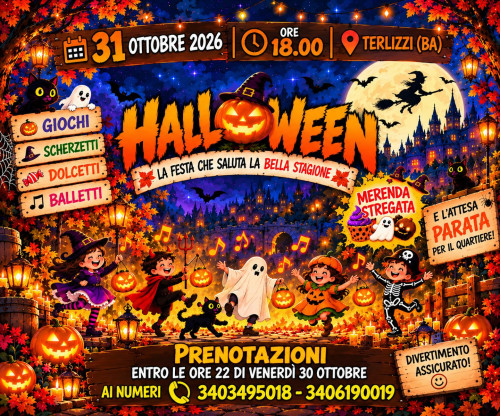 HALLOWEEN A BIM BUM BAM La festa che chiude la bella stagione.