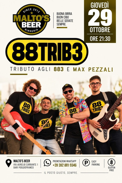 88trib3 tribute band 883 e Pezzali