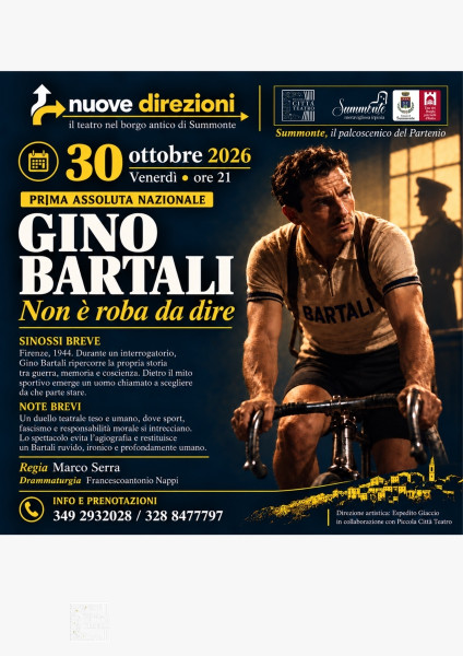 A Summonte, la prima assoluta nazionale di Gino Bartali. Non è roba da dire
