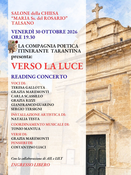 Verso la luce - reading in concerto