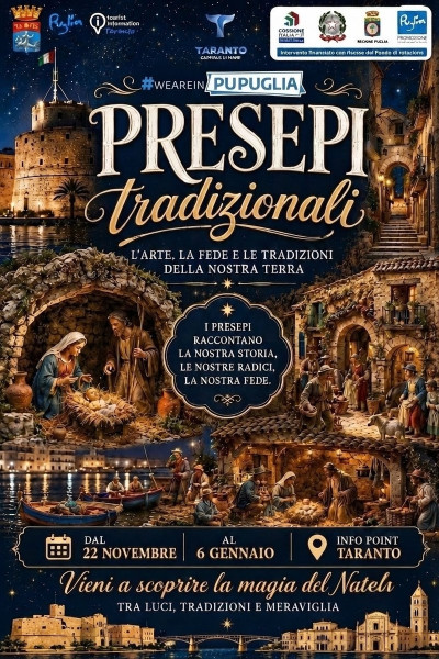 Mostra dei tipici presepi tarantini ed annullo filatelico