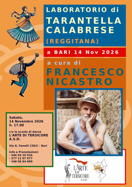 LABORATORIO di TARANTELLA REGGINA CON FRANCESCO NICASTRO