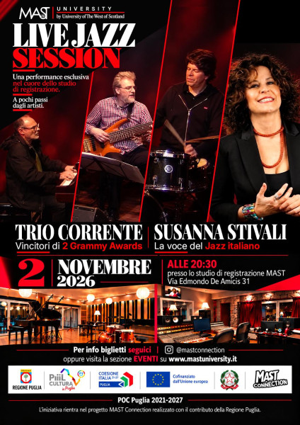 Trio Corrente e Susanna Stivali – Live Jazz Session