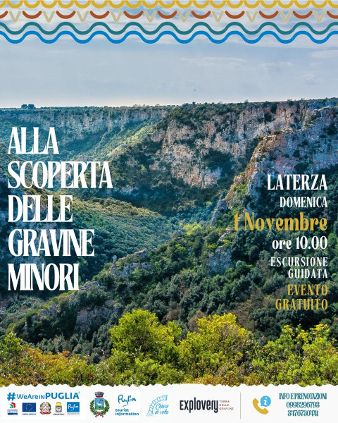 Alla scoperta delle Gravine minori
