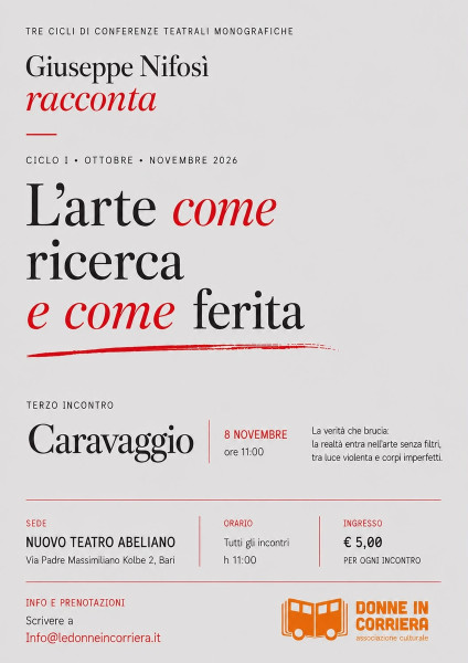 Giuseppe Nifosì racconta, 3^ incontro, Caravaggio