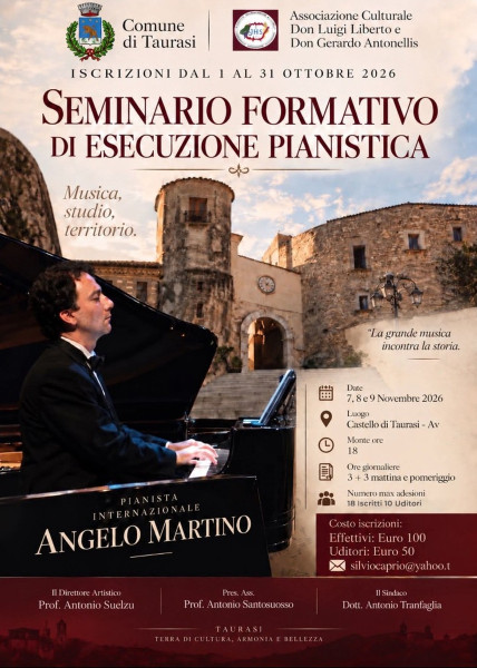 Seminario Formativo di Esecuzione Pianistica