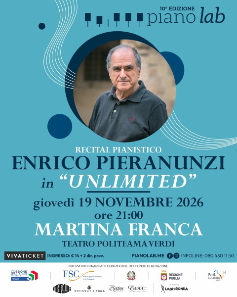 Recital Pianistico Enrico Pieranunzi - Piano Lab 2026