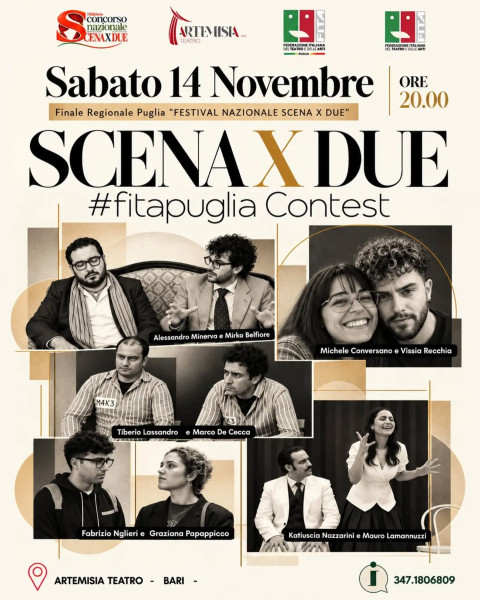 ScenaXDue – Finale regionale FITA Puglia con Katiuscia Nazzarini e Mauro Lamanuzzi
