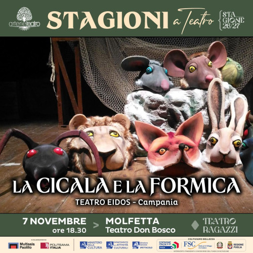 LA CICALA, LA FORMICA e non solo a STAGIONI a Teatro!