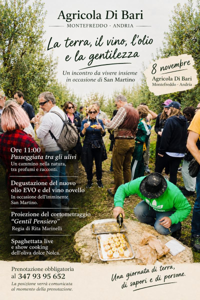 Passeggiata tra gli ulivi e cortometraggio