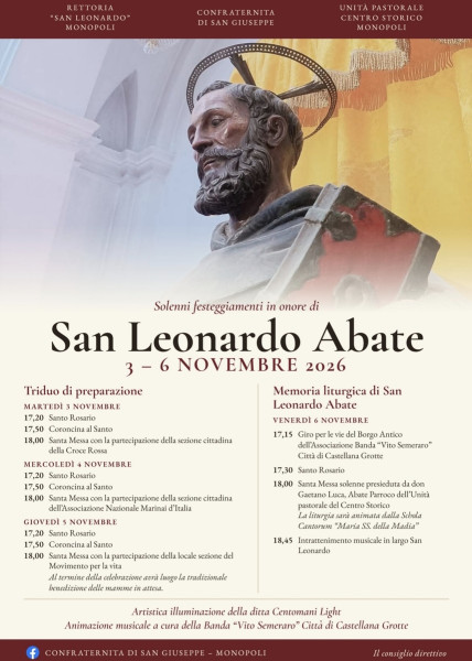 Solenni festeggiamenti in onore di San Leonardo