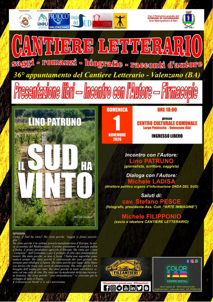 Presentazione del saggio "Il Sud ha Vinto" di Lino Patruno.