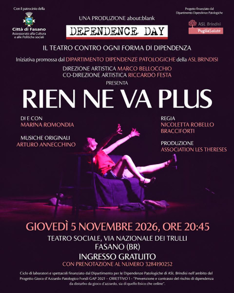 Dependence Day | Rien ne va plus di e con Marina Romondia