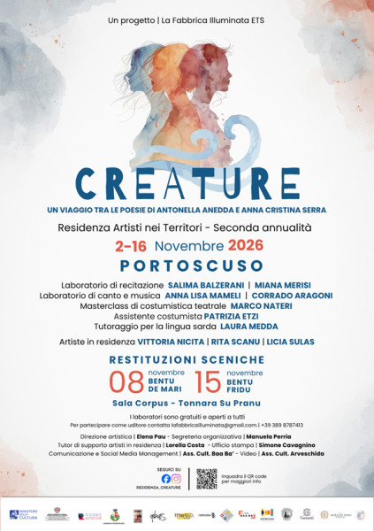 CREATURE – Un viaggio tra le poesie di Antonella Anedda e Anna Cristina Serra