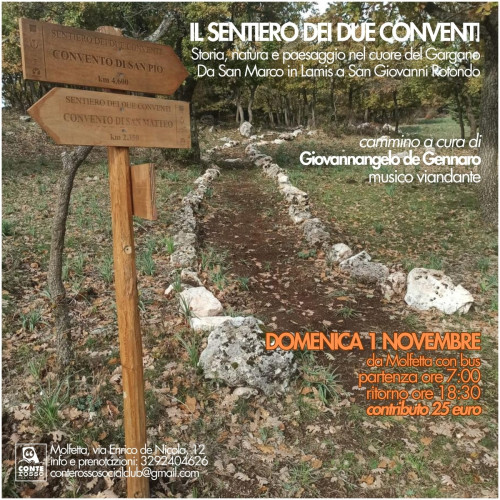 IL SENTIERO DEI DUE CONVENTI: trekking d'Autunno