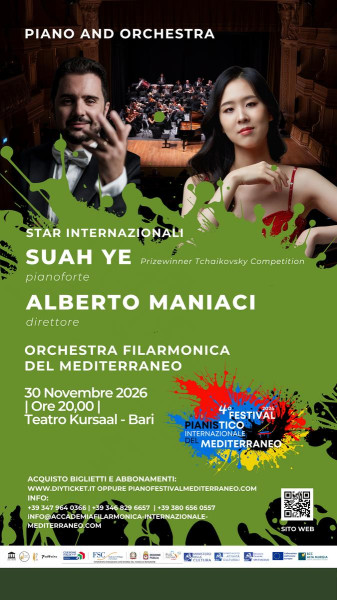 Suah Ye, Alberto Maniaci e l'Orchestra Filarmonica del Mediterraneo