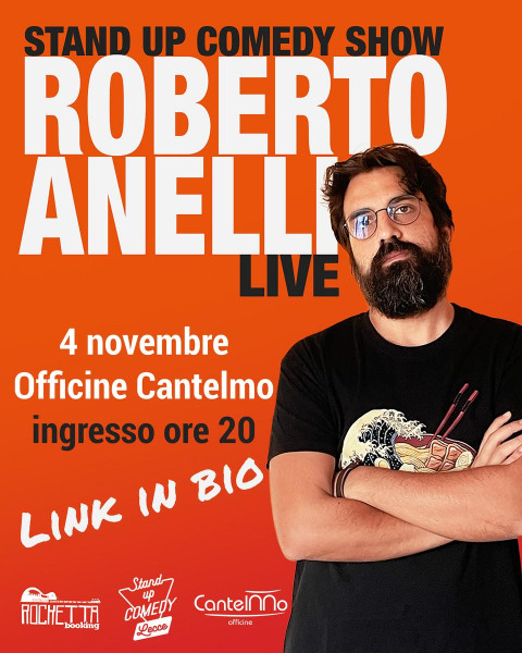 Roberto Anelli Live, stand up comedy show a Lecce
