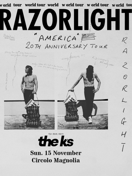 RAZORLIGHT Vent'anni dopo l'omonimo album, una delle band brit pop più iconiche  torna in Italia con un'unica data Circolo Magnolia Milano, 15 novembre