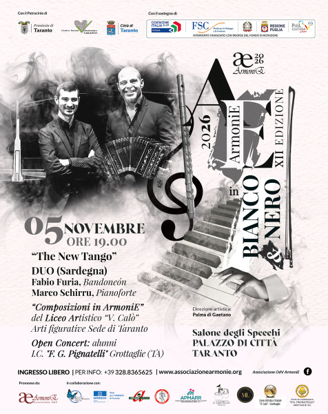 ArmoniE in Bianco & Nero con il duo Furia-Schirru
