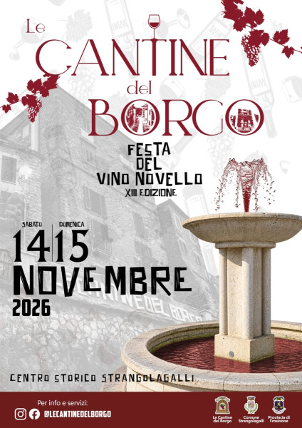 Le Cantine del Borgo 2026 XIII Festa del Vino Novello