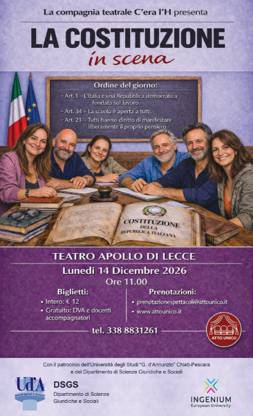 La Costituzione in scena