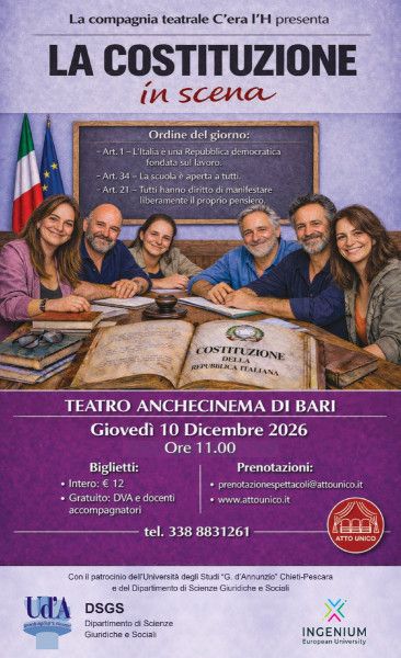 La Costituzione in scena