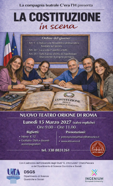 La Costituzione in scena